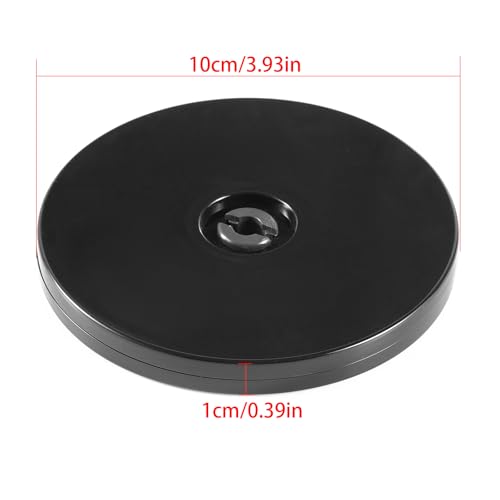 HSTECH Black Acrylic Lazy Susan Turntable for Kitchen Pantry (20-lb Load, 360˚ Rotation)