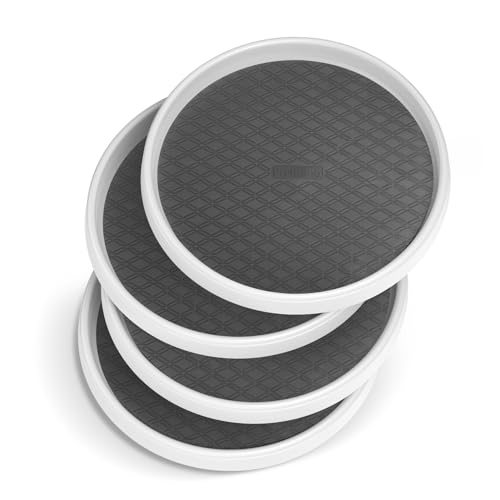 Krugers 4-Pack Lazy Susan Organizers for Kitchen Storage