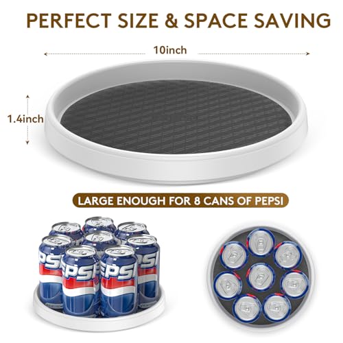 Krugers 4-Pack Lazy Susan Organizers for Kitchen Storage