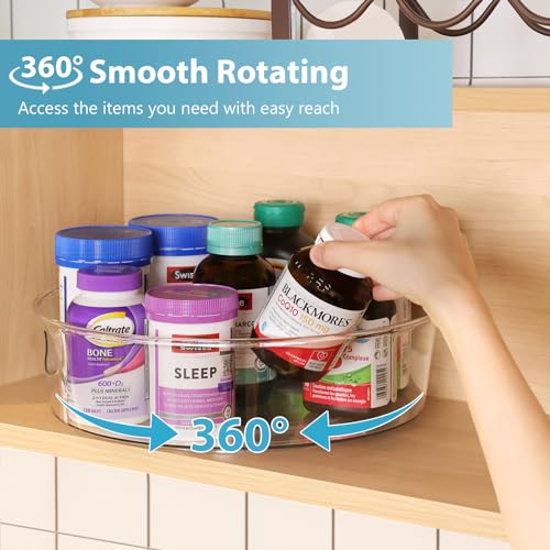 4 Pack 12 Inch Clear Kitchen Organizer