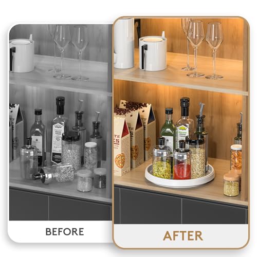 Krugers 4-Pack Lazy Susan Organizers for Kitchen Storage
