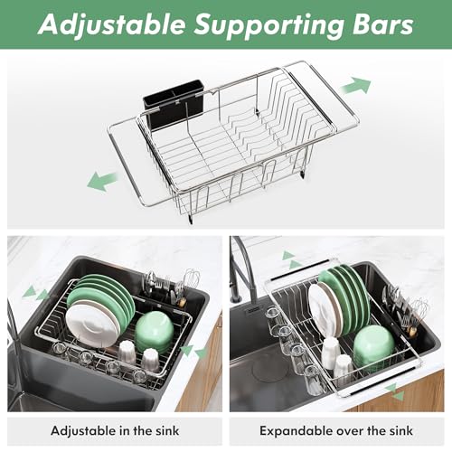 MAJALiS Stainless Steel Dish Drying Rack for Sink